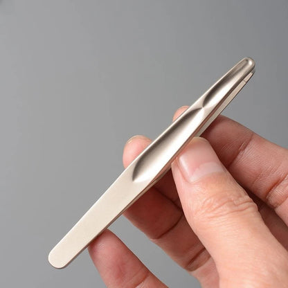 Premium Round Head Tweezers for Eyebrow & Facial Hair Removal Seamless Clips Short Hair Precision Beard Clip