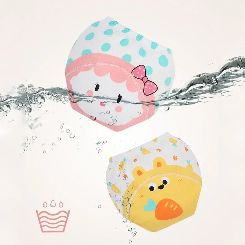 8PC Diapers Panties Baby Potty Training Pants Children's Cotton Urine-proof Underwear Abstain From Diaper  Shorts