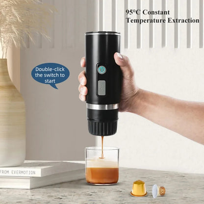 Portable Full-Automatic Espresso Coffee Machine Mini For Large And Small Capsules
