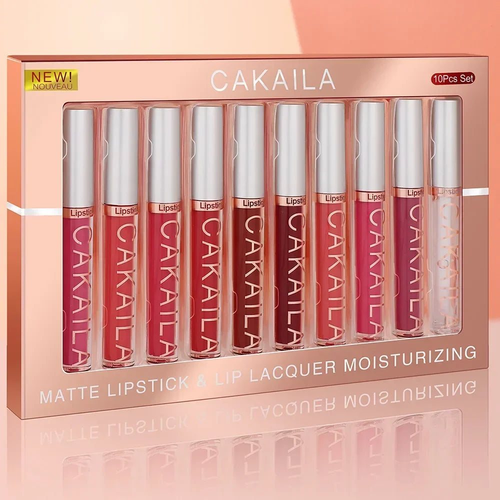 3-12 PCS Matte Lipstick Set  Lip Gloss Sets Non Stick Cup Stain Makeup Beauty For women Waterproof Long lasting Cosmetics