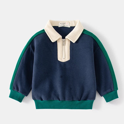IYEAL New 2024 Spring Boys' Clothes Set  Kids Boys Contrast Color Long Sleeve Sweatshirts Tops + Long Pants Toddler Clothes Set