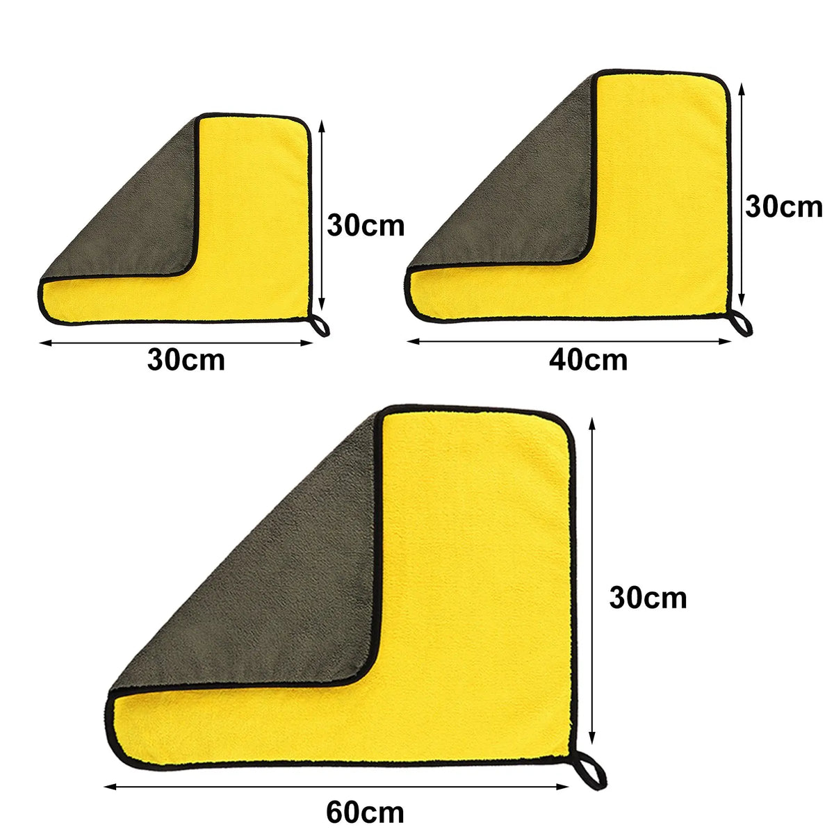 10/5/3/1pcs Thicken Microfiber Car Cleaning Towels Soft Quick Drying Windows Mirrors Wiping Rags Home Double Layer Clean Cloths