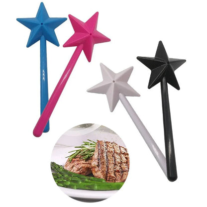Portable Salt Pepper Shakers Refillable Magical Star Wand Spice Dispenser Seasoning Shaker Set Kitchen & Dining BBQ Supplies
