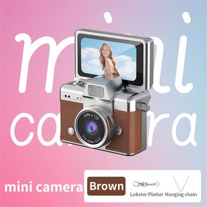 Mini Keychain Thumb Camera with 1080P HD Video Recording and 180° Flip Screen LCD Display Screen for Students 2026