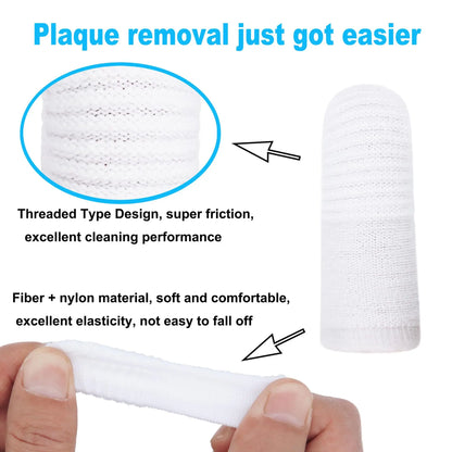 10pcs Pet Two-finger Brushing Finger Cots Puppy Teeth Oral Cleaning Tool Kitten Finger Toothbrush Pets Care Accessories Supplies