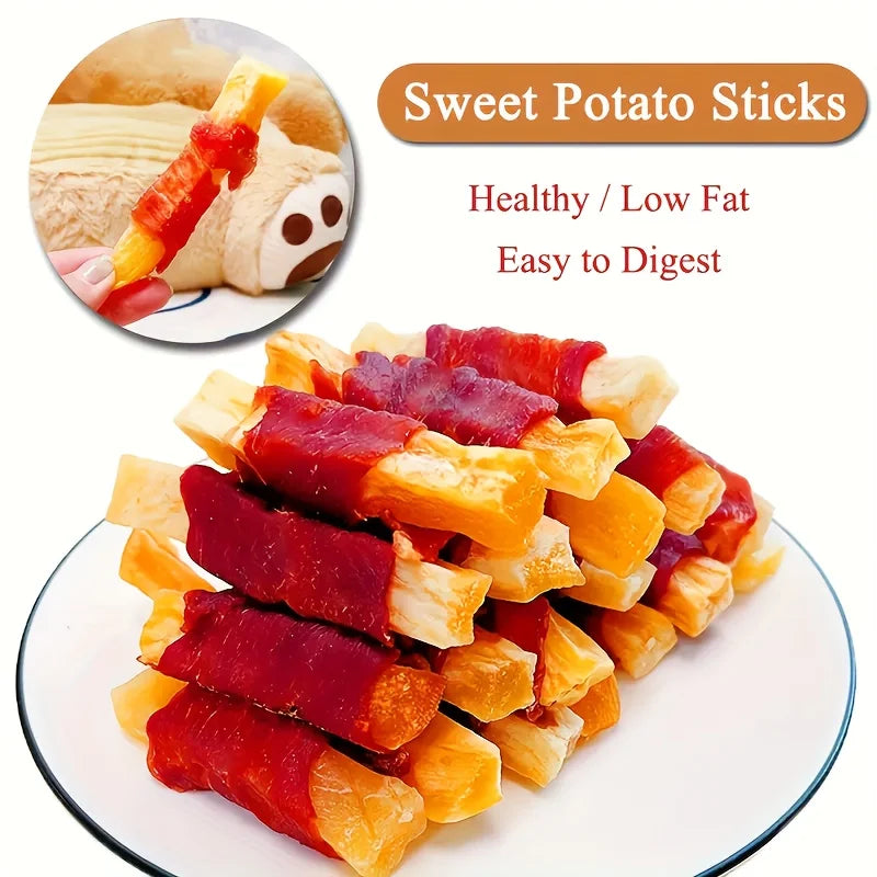 200g/400g (7.05oz/14.1oz) Dog Treats For Small, Medium, & Large Dog - Duck Sweet Potato, Healthy, Easily Digestible,