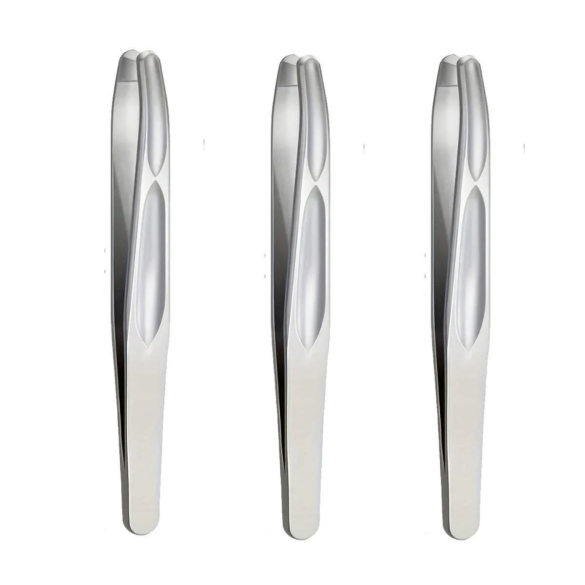 Premium Round Head Tweezers for Eyebrow & Facial Hair Removal Seamless Clips Short Hair Precision Beard Clip