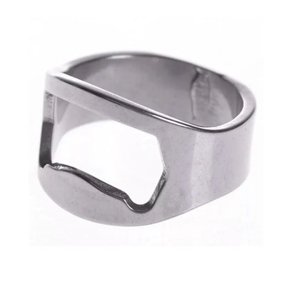 Mini Can Opener Stainless Steel Bottle Opener Ring-shape Bottle Beer Opening Remover Kitchen Gadgets Bar Finger Opener Tools