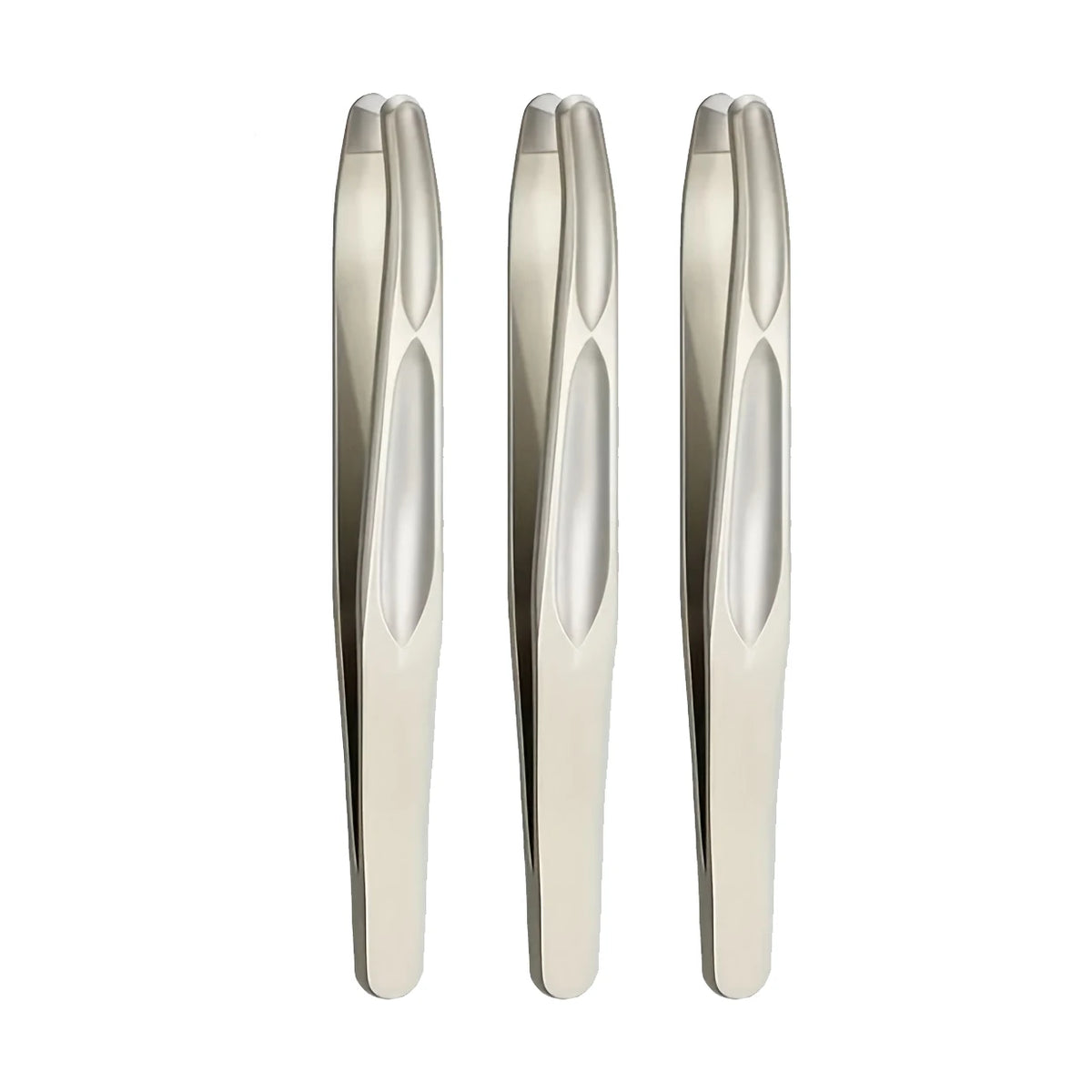 Premium Round Head Tweezers for Eyebrow & Facial Hair Removal Seamless Clips Short Hair Precision Beard Clip