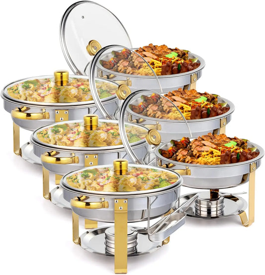 5QT 2-12 Packs Chafing Dish Buffet Set for Catering Event Party