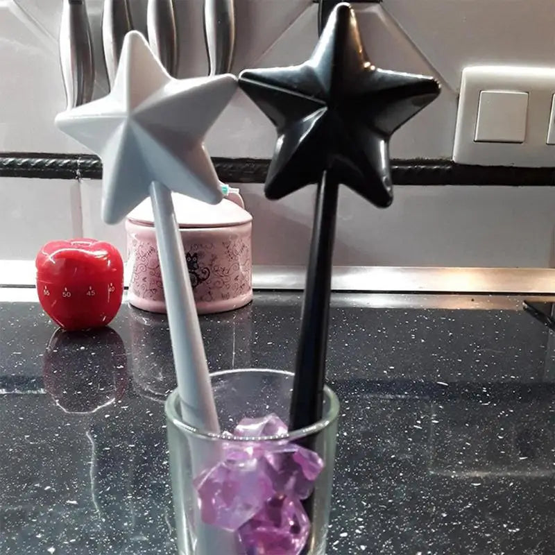 New Portable Salt Pepper Shakers Refillable Magical Star Wand Spice Dispenser Seasoning Shaker Set Kitchen & Dining BBQ Supplies