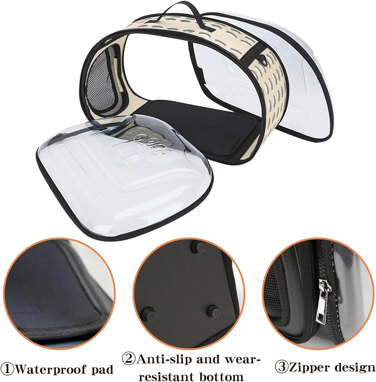 Transparent Foldable Pet Carrier