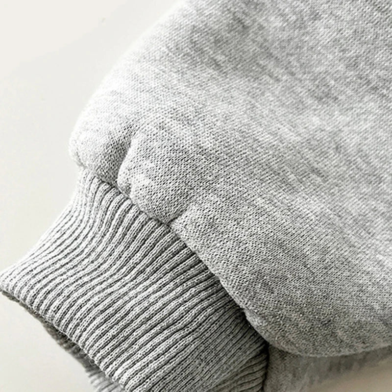IYEAL Newborn Baby Boys Soft Velvet Warm Romper Autumn Winter New Baby Thickened Lapel  Cute Cartoon Climbing Clothes