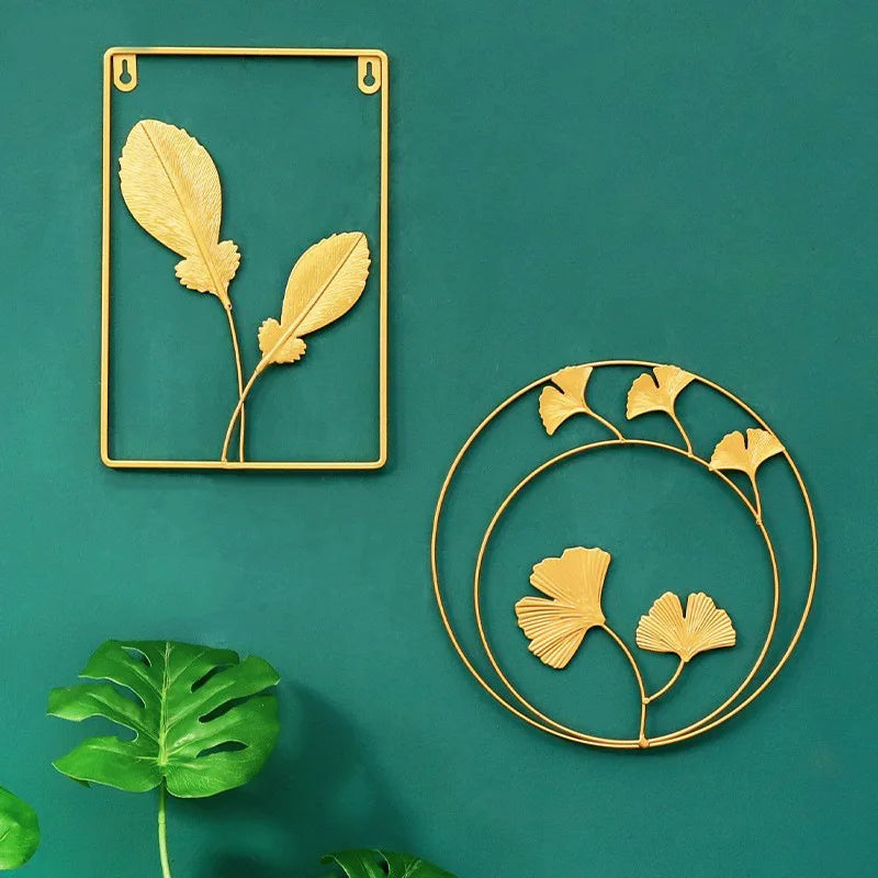 Home Living Room Wall Decorations, Wrought Iron Decorations, Room Bedroom Wall Hanging, Background Wall Decorations, Hanging PA