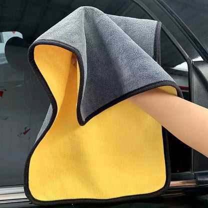 10/5/3/1pcs Thicken Microfiber Car Cleaning Towels Soft Quick Drying Windows Mirrors Wiping Rags Home Double Layer Clean Cloths