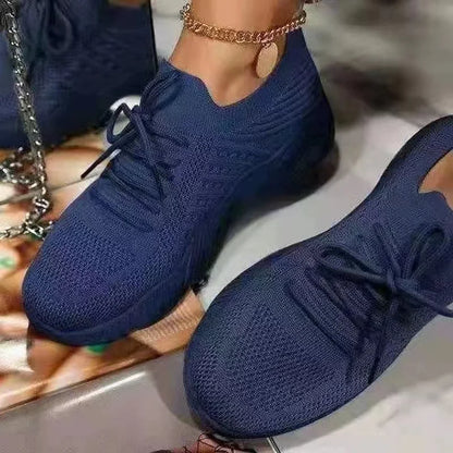Red Casual Sports Shoes for Women Comfort Mesh Tennis Shoes Light Sneakers Women 2024 New Plus Size 43 Student Vulcanized Shoe