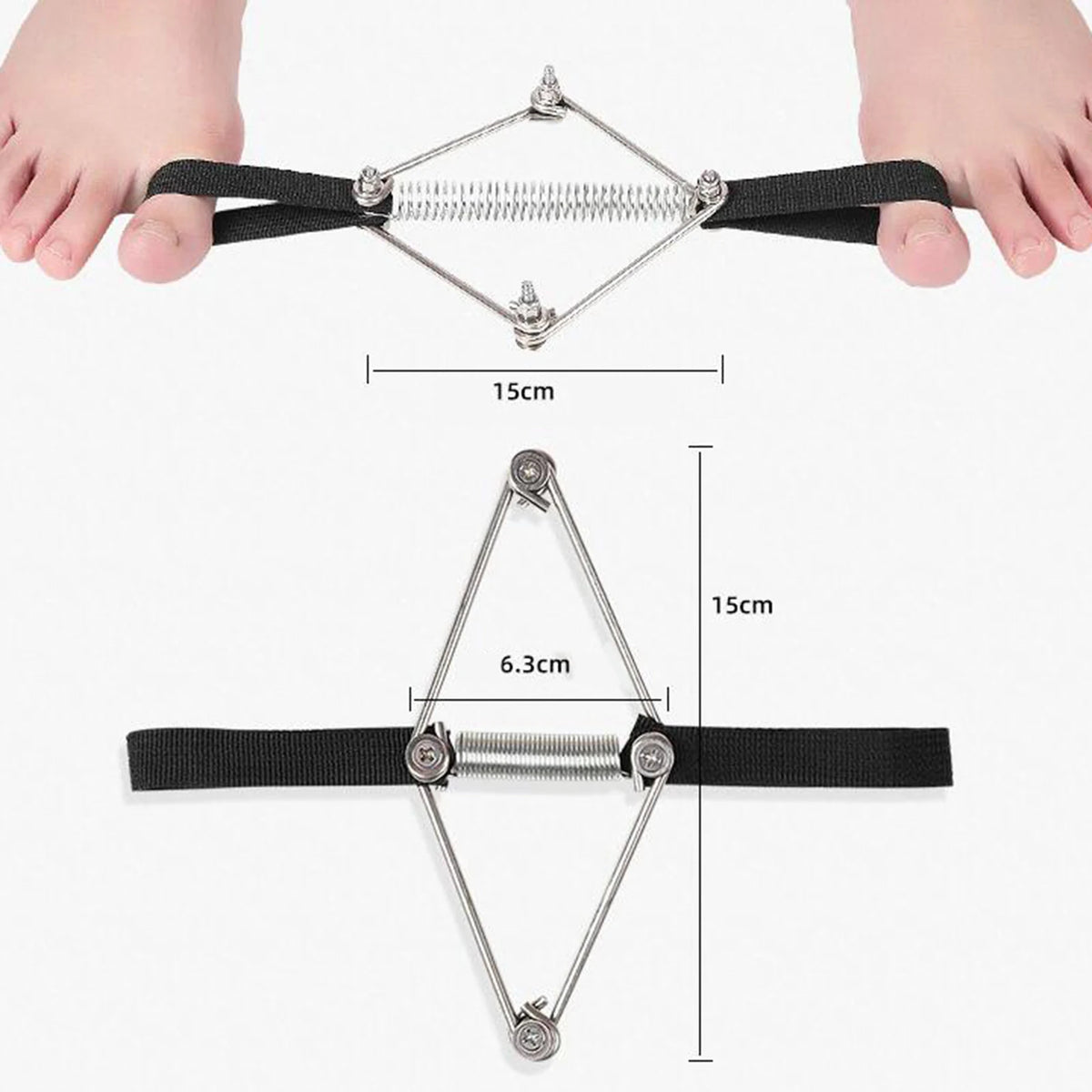 Bunion Corrector Nylon Steel Soft Toe Stretcher Toe Exerciser for Hammer Toes Yoga The Pilates Method for Women Men Wellness Use