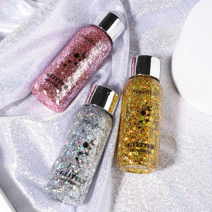 Body Face Glitter Gel Long Lasting Waterproof Eye Hair Eyeshadow Multifunctional Party Stage Deco Makeup Cosmetics
