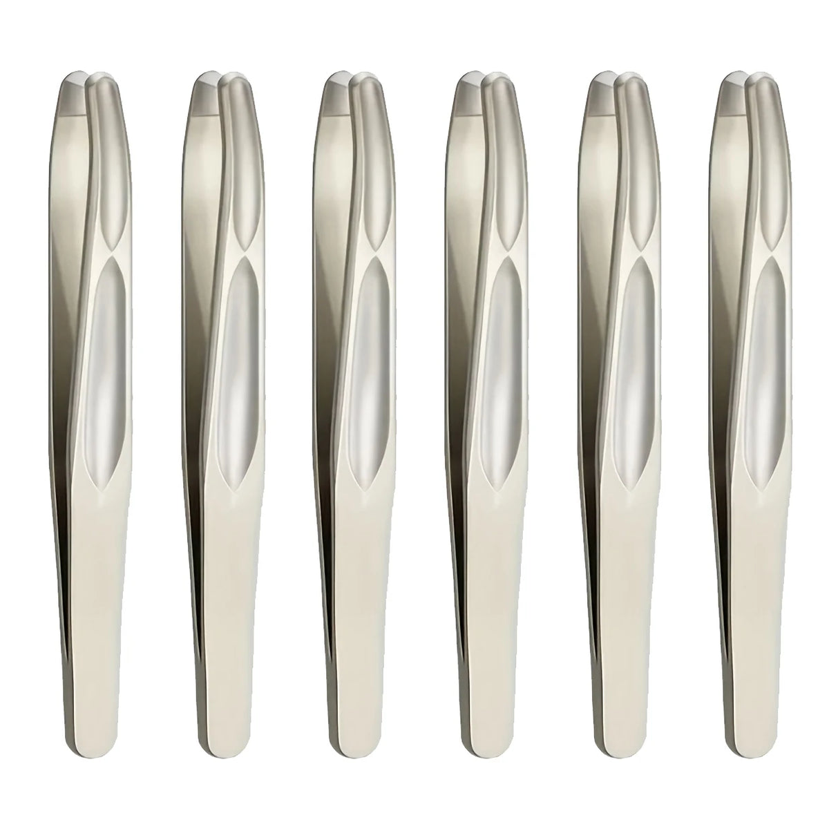 Premium Round Head Tweezers for Eyebrow & Facial Hair Removal Seamless Clips Short Hair Precision Beard Clip