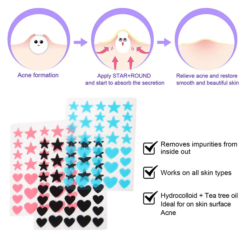 Colorful Acne Pimple Patches