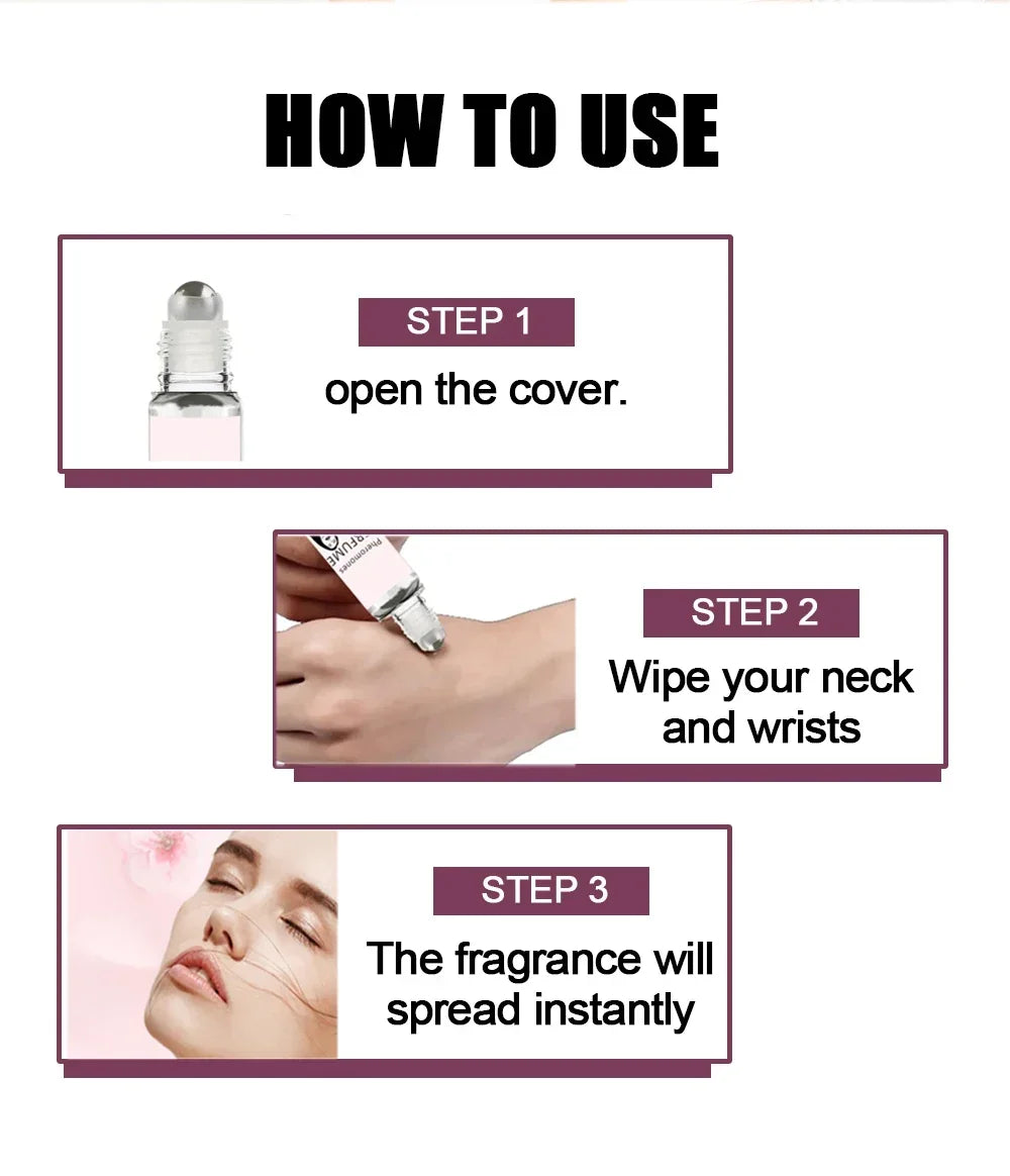 Sex Long-lasting Pheromone Perfume  Addictive Personal Pheromone Perfume Cologne Oil Fragrance for Women to Attract Men