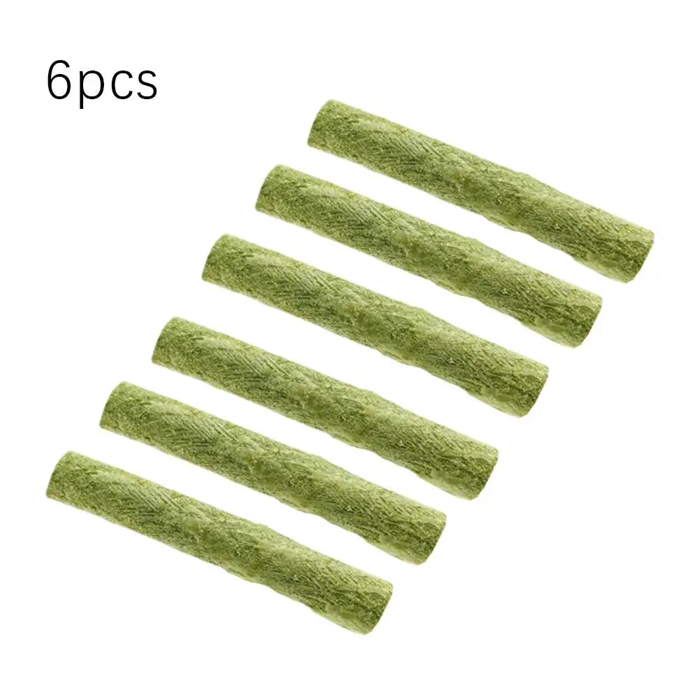 1/3/6pcs Cat Grass Scented Stick Pet Snacks Hairball Removal Mild Hair Row Ready To Eat Cat Teeth Cleaning Sticks Pet Supplies