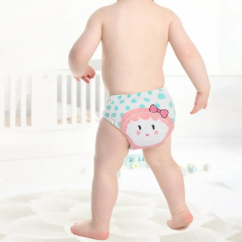 8PC Diapers Panties Baby Potty Training Pants Children's Cotton Urine-proof Underwear Abstain From Diaper  Shorts
