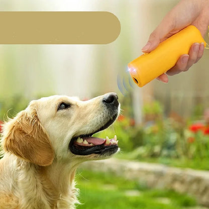 3 in 1 et Dog Repeller Anti Barking Device Ultrasonic Dog Repeller Stop Bark Control Training Supplies With LED Flashlight