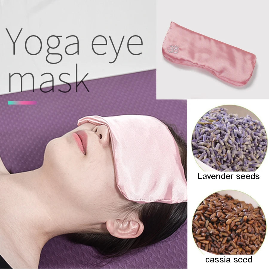 Yoga Eye Pillow Sleep Heating Lavender Cassia Seed Meditation Rest Technique Eye Mask Apply Eye Bag Sleep Shadow Aid