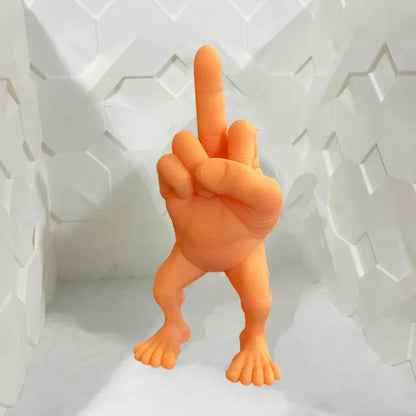 3D Printing Middle Finger Figure With Legs Home Decor Bedroom Decoration Miniatures Antistress Novelties 2024 Action Crafts