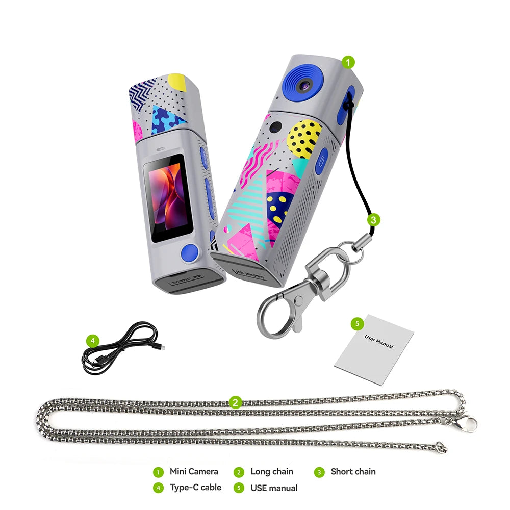 G10 2K Thumb Camera Flip the Lens 230 ° Retro Mini Digital Camera Very Small Camcorder Video Recorder for Kid Portable Cam 2026