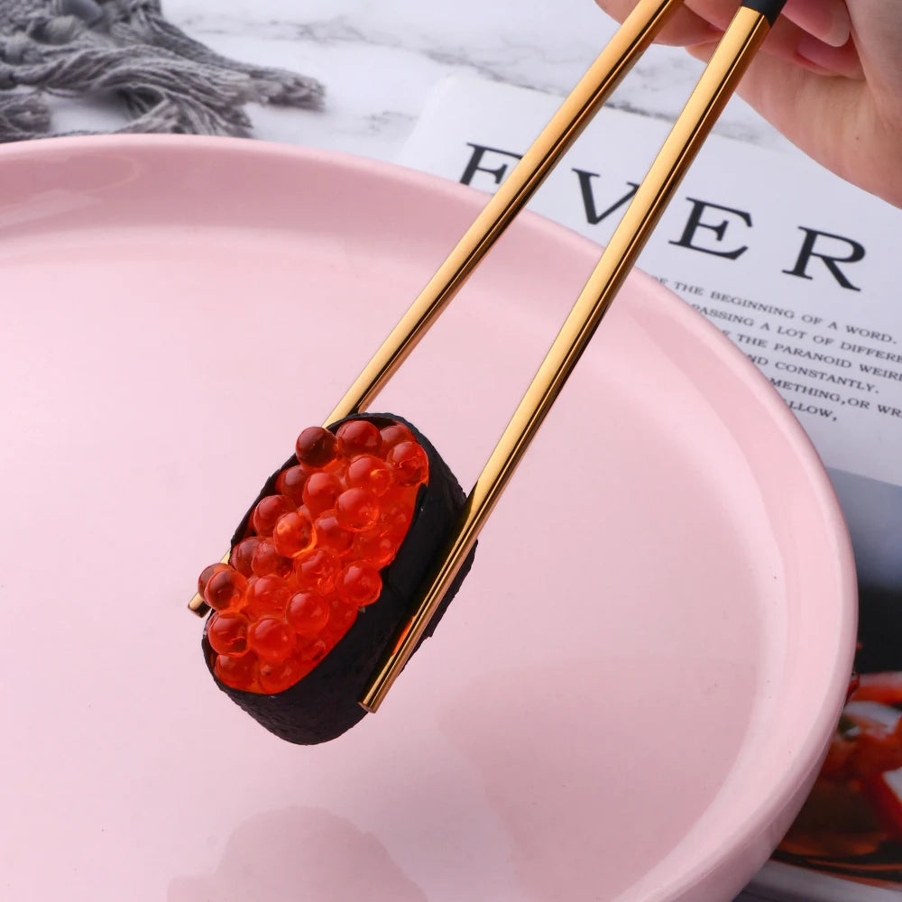 2Pcs 18/8 Stainless Steel Cutlery Set Sushi Sticks Coffee Tea Spoons Set Dinnerware Korean Chopsticks Dessert Spoon Flatware Set