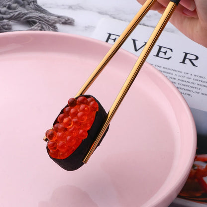 2Pcs 18/8 Stainless Steel Cutlery Set Sushi Sticks Coffee Tea Spoons Set Dinnerware Korean Chopsticks Dessert Spoon Flatware Set