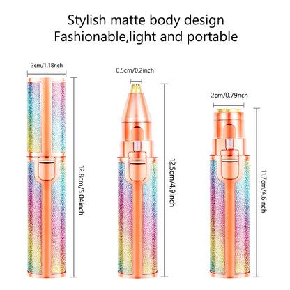 2 in 1 Electric Eyebrow Trimmer Makeup Painless Eye Brow Epilator Shaver Razors Portable Facial Hair Remover Lady depilator