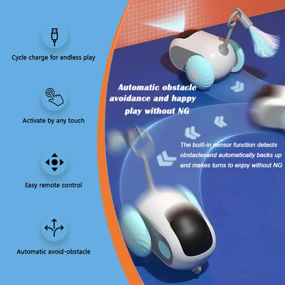Smart Interactive Cat Toy Car