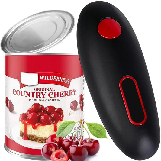 Electric Can Opener One Touch No Sharp Edge Can Opene Machine Battery Powered Portable Automatic Jar Opening Kitchen Tool Gadget