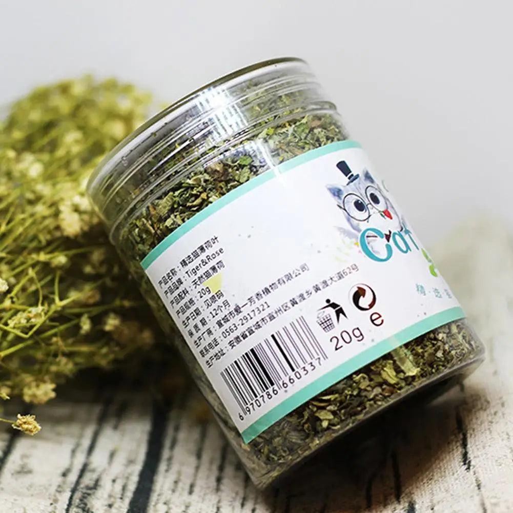 High-end Organic Natural High Quality Catnip Cattle Grass Mint Taste Funny Cat Toy 20g Interactive Cat Toys Pet Supplies