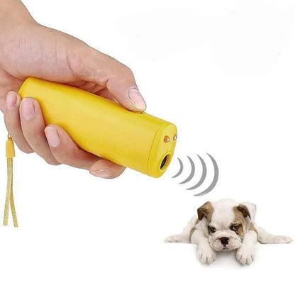 3 in 1 et Dog Repeller Anti Barking Device Ultrasonic Dog Repeller Stop Bark Control Training Supplies With LED Flashlight
