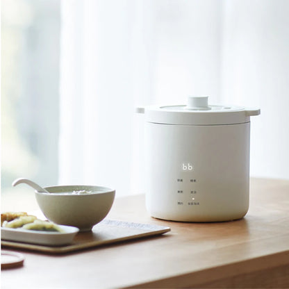 Olayks 1.2L Electric Rice Cooker Ceramic Glaze Liner Mini Electric Cooker Fast Cooking Multifunctional Kitchen Appliances 220V