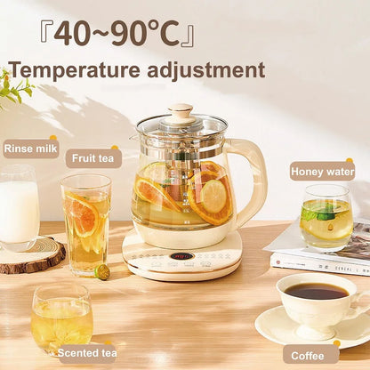 1.8L Electric Kettle Automatic Glass Tea Maker 800W Home Multi-function Health Kettle Smart Baby Thermostatic Milk Kettle 220V