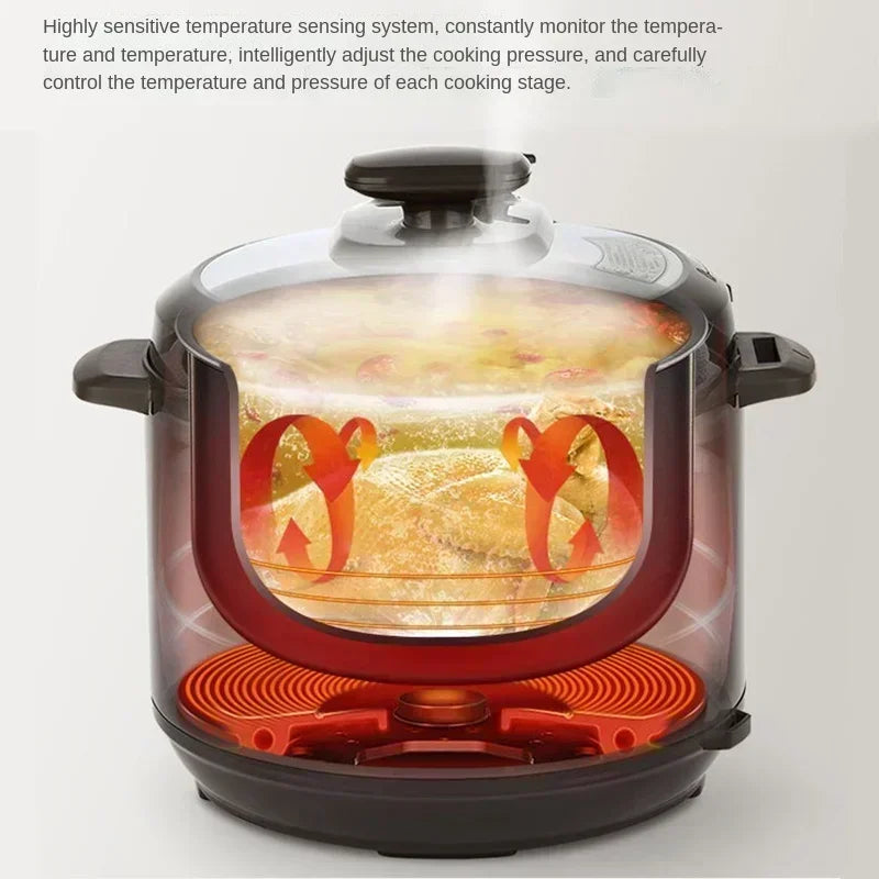 Midea Electric Pressure Cooker Household Intelligent High Voltage Electric Rice Cooker 5L Cooker Kitchen Appliances