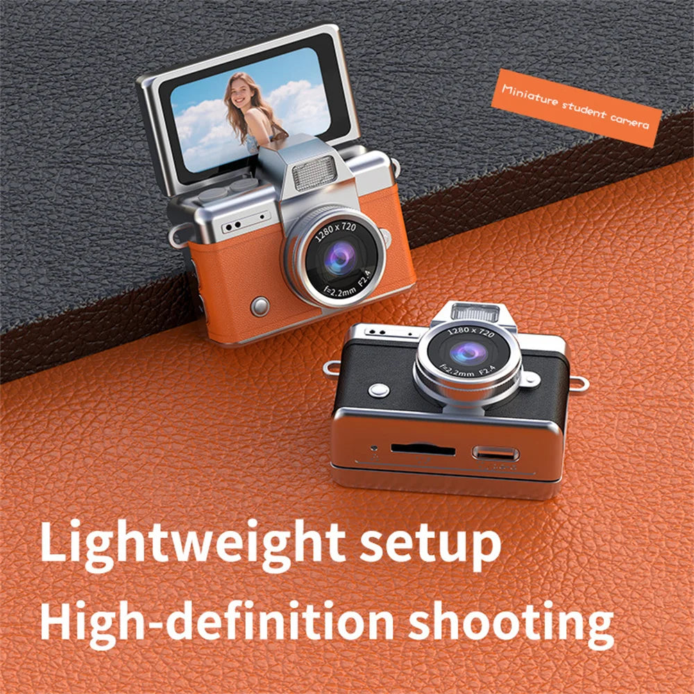 Mini Keychain Thumb Camera with 1080P HD Video Recording and 180° Flip Screen LCD Display Screen for Students 2026