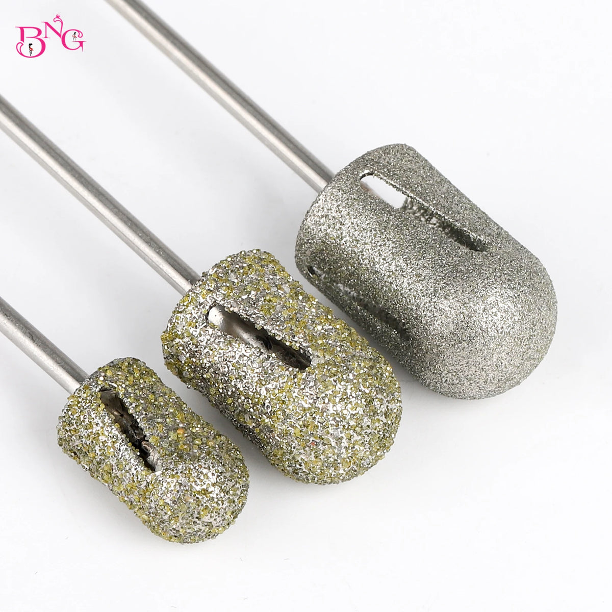 BNG Diamond Drill Bit 3/32" Rotary Burr Foot Cuticle Clean Manicure Pedicure Tools Drill Accessories Nail Mills Cutters