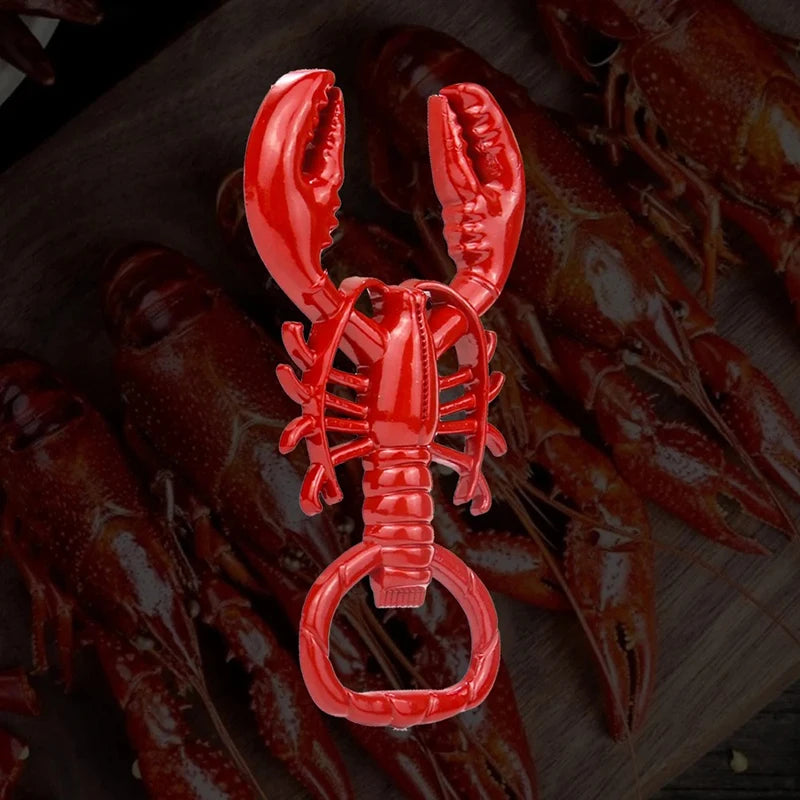Lobster Corkscrew Bottle Opener Portable Metal Wine Beer Opening Kitchen  fun retro and versatile handicraft accessories