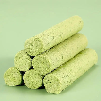 Cat Grass Teething Stick Pet Snacks Hairball Removal Natural Grass Molar Rod Cat Teeth Cleaning Sticks for Indoor Cats