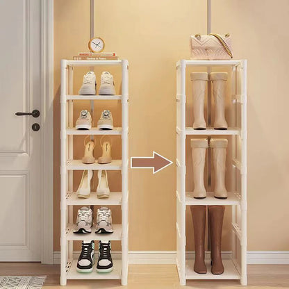 A simple entry-level home shoe rack storage cabinet that can be freely combined and occupies a small area.