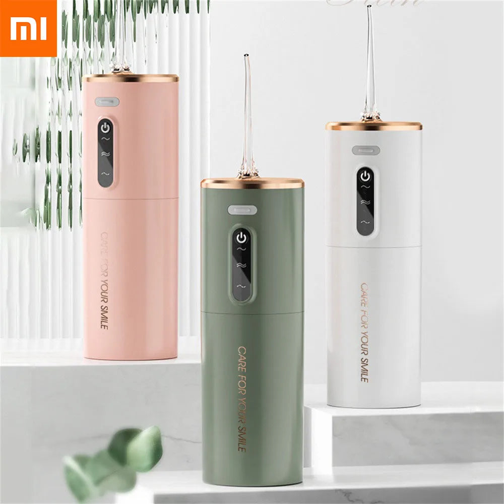 Xiaomi Oral Irrigator Portable IPX7 Waterproof Rechargeable Dental Water Flosser 3 Modes Teeth Cleaner 280ML Dental Water Jet