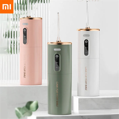 Xiaomi Oral Irrigator Portable IPX7 Waterproof Rechargeable Dental Water Flosser 3 Modes Teeth Cleaner 280ML Dental Water Jet