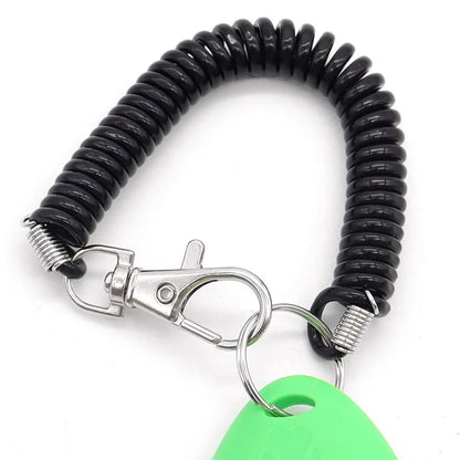 Dog Training Clicker Pet Cat Plastic New Dogs Click Trainer Aid Tools Adjustable Wrist Strap Sound Key Chain Dog Supplies