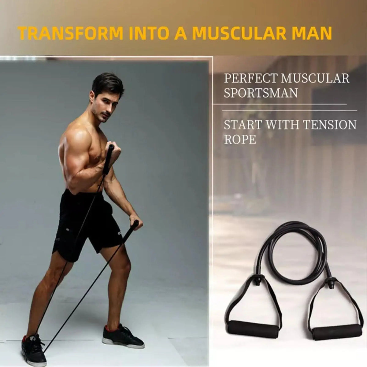 Fitness Exercise Cords Resistance Bands with Handles Workout Training Equipment Expander Yoga Elastic Back Exercise Fitness R6Q2
